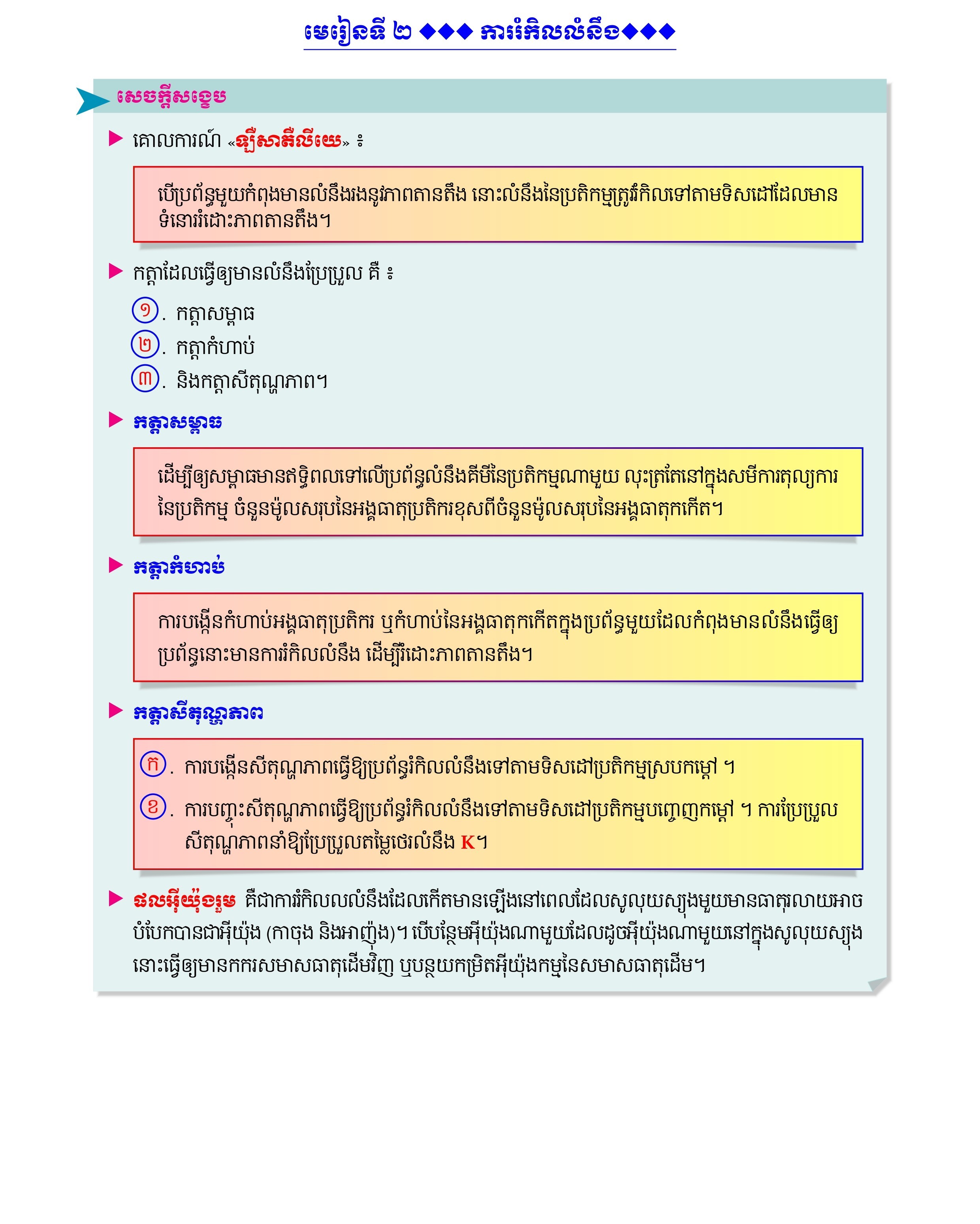 សេចក្ដីសង្ខេប